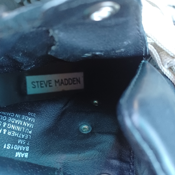 STEVE MADDEN WOMEN LEATHER ANKLE BOOTS - Picture 11 of 12